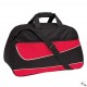 Sac de sport rouge et noir.